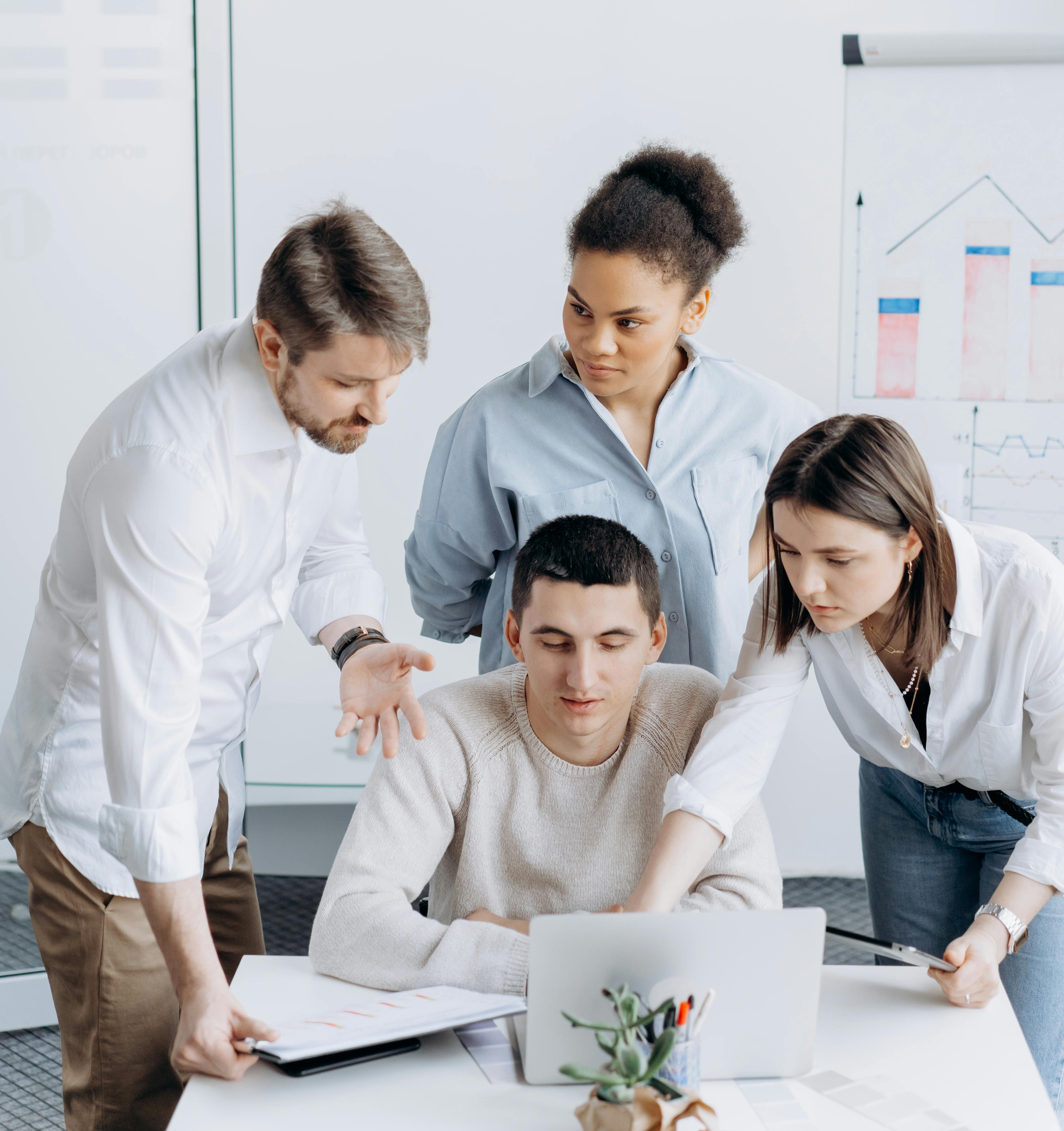 Entering business figures into a financial tool